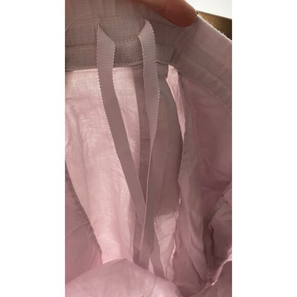 COS Straight-Leg Tailored Linen Pants Lilac Purple Women's 4 Casual Pull On - Picture 10 of 10